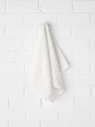 Waffle Hand Towel - White